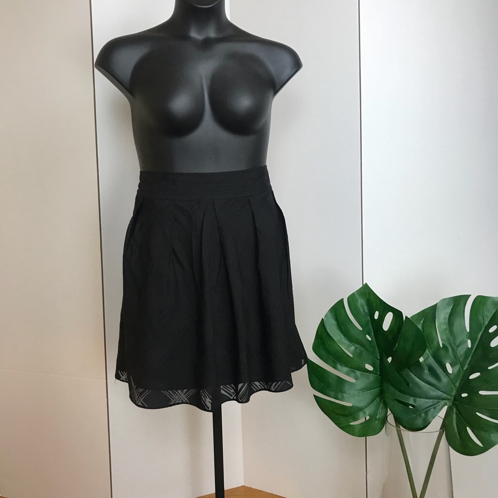 Simple Black Full Midi Skirt